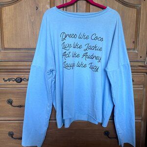 Lilicloth Blue Dress Like Coco Crewneck